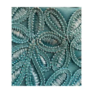 Sue Wong Teal Embroidered‎ Lace Sheath Dress Sz 10 Cocktail Formal Wedding Prom thumbnail 7