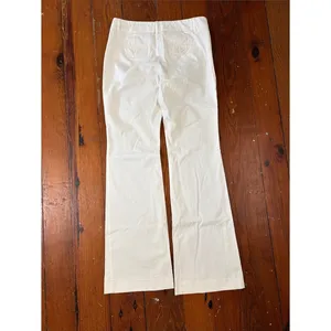Express White Flare Chinos Pants Slacks Size 4 thumbnail 8