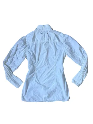 Free People White Pintuck Vintage Inspired Boho Cottagecore Ruffle Size 10 thumbnail 3