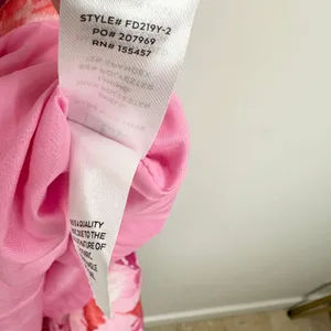 Lulus Divinely Blooming Pink Multi Floral One-Shoulder Midi Dress Party XS NWT thumbnail 10