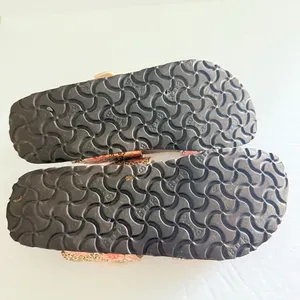 Birkenstock Arizona Sandals Cheetah Floral Buckle Slip Footbed Medium Narrow 37 thumbnail 6