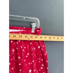 Victoria's Secret Y2k Red Star Print Cotton Flannel Pajama Set Womens M 2 Piece thumbnail 10