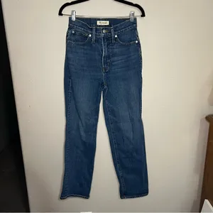 Madewell The Perfect Vintage High Rise Straight‎ Denim Jeans thumbnail 3