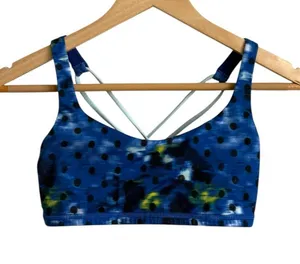 Lululemon Free to Be Wild Bra Windy Blooms Sapphire Blue Multi Size 4 thumbnail 1