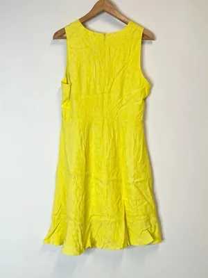 NWT A Loves A Womens Size XS Yellow Button Faux-Wrap Sleeveless Mini Dress NEW thumbnail 5