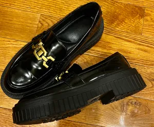 Primark Women's chunky platform Loafers with Gold Chain Accent size 7 thumbnail 16