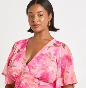 Boohoo Floral Wedding Guest Dress thumbnail 4