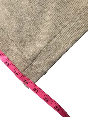 ✨White Fox Knit Flare Pants Tan High Rise Lounge‎ Wide Leg Small✨ thumbnail 4