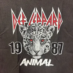 Def Leppard 1987 Animal Hysteria Heavy Metal Rock Band Tee M thumbnail 2