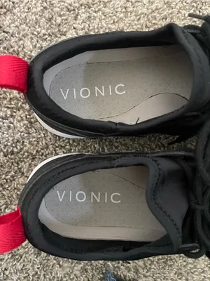 Women’s Vionic Storm Sneakers Black White Red Size 6.5 thumbnail 7