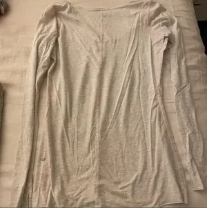 Lululemon Emerald Long Sleeve White  thumbnail 2