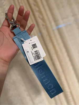 lululemon athletica Bright Blue Branded Key Strap thumbnail 3