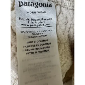 Patagonia‎ Diamond Capra Hooded Sweatshirt Cream Women's Size Small thumbnail 10