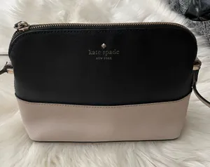 Kate Spade Black and Cream Crossbody Bag thumbnail 1