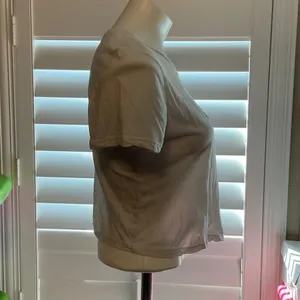 Future State Chic White Crop Top with Hand Design thumbnail 2