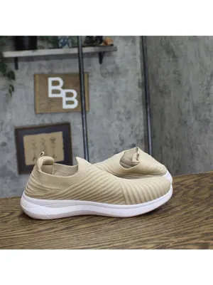 Danskin Womens Excite Slip On Lightweight Sneakers Natural Brown 10M thumbnail 6