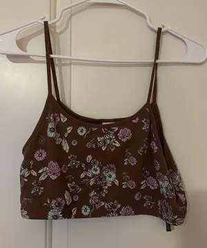 Urban Outfitters Brown Floral Camisole thumbnail 1