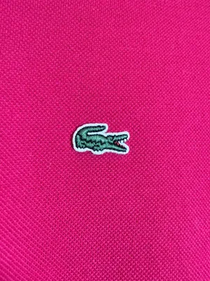 Lacoste Classic Fit Short Sleeve Polo Shirt Womens 40 Medium Fuchsia Pink Preppy thumbnail 9