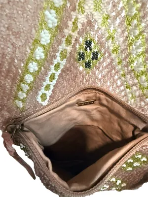 NWT Free People Bella Beaded Fringe Bag‎ Pixie Dust Festival Boho Crossbody thumbnail 5