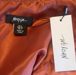 Nasty gal western buckle rust dress thumbnail 6