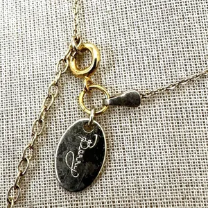 Anthropologie mother-of-pearl and rhinestone geometric necklace by Perry thumbnail 5