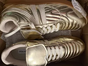 Steve Madden Madrid Sneakers Gold Metallic thumbnail 4
