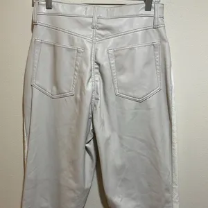 Abercrombie & Fitch LONG Curve Love Slim Straight Faux Leather Denim Jeans 29/8L thumbnail 9