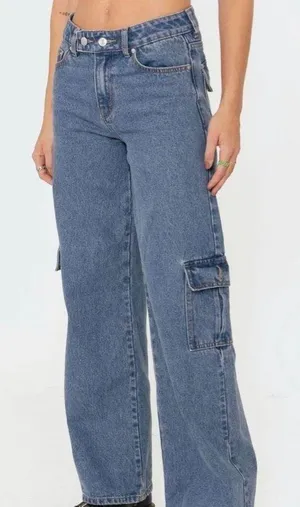 Edikted Low-Rise Cargo Jeans thumbnail 1