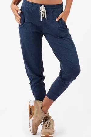 Vuori Performance Jogger Women Medium Navy Heather Activewear VW303 Athleisure thumbnail 1