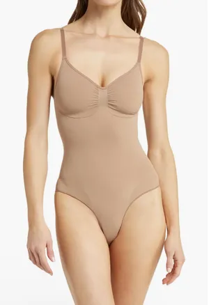 SKIMS Seamless Sculpt Brief Bodysuit in Sienna - XS thumbnail 1