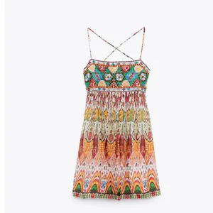 Nwot Zara Woman Strapy Embroidered Short Dress. 6895/240 thumbnail 8