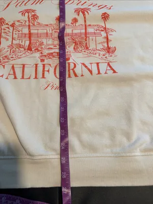 PINK Victoria's Secret Cream crewneck Palm Springs California thumbnail 7