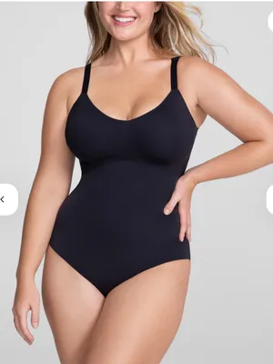Honeylove Cami Bodysuit size Medium black NEW thumbnail 1