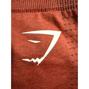 Gymshark Vital Seamless 2.0 Shorts Womens Medium Brick Red Rust Marl B1A4J‎ thumbnail 5