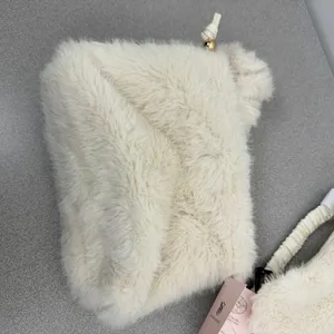 Victoria's Secret Travel Accessories Set Womens OS Cream Luxe Plush 3-Piece Gift thumbnail 5