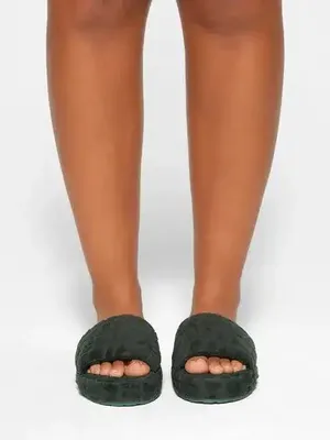 NWOT Skims Spa Terry logo slippers pine size 37 thumbnail 2