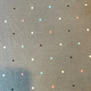 Croft Barrows Intimates Womens Gray Star Print Long Sleeve Henley‎ Shirt Size S thumbnail 6