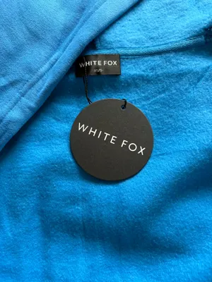 White Fox Boutique Blue Zip Up Hoodie NWT thumbnail 5