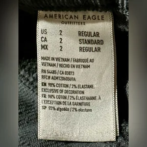 AMERICAN EAGLE High rise Flare corduroy jeans size 2 dark gray thumbnail 10