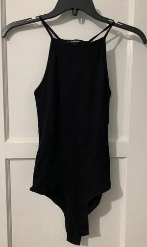 Black Tank Bodysuit Size M thumbnail 1
