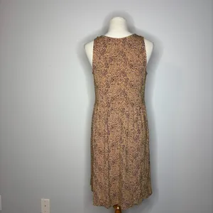 Old Navy- Tan Cheetah-Print Jersey Sleeveless Drop-Waist Swing Dress thumbnail 2