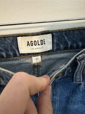 NWOT Agolde baby flare stretch jeans 27 thumbnail 3