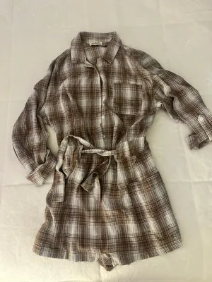 Flannel Romper Size L thumbnail 1