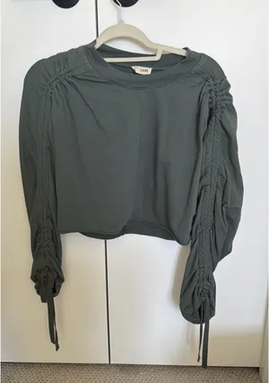 Open Edit Long Sleeve Crop Top thumbnail 1