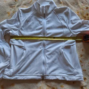Lululemon White Ventilating UV Protection Running Full Zip Jacket 6 S thumbnail 4