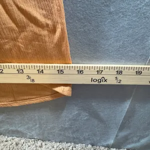 1791 | NWT Rewash Crochet Waist Boho Walk Thru Wide Leg Pants Orange Womens S thumbnail 5