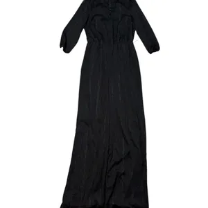 *Modcloth Jumpsuit Womens M Black Metallic Dark Romantic Whimsi Goth Feminine thumbnail 2