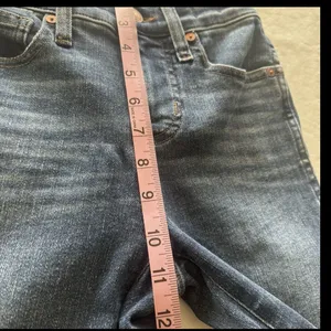 Madewell Stovepipe Jeans 23 Petites High Rise Ankle Medium Wash Denim Preppy thumbnail 12