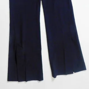 NANUSHKA Tulip Cady‎ Flared Trousers Navy Blue Solid Slit Legs Office Small thumbnail 5