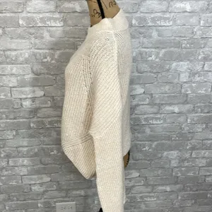 BP Cream Ribbed Cable Knit Sweater thumbnail 2